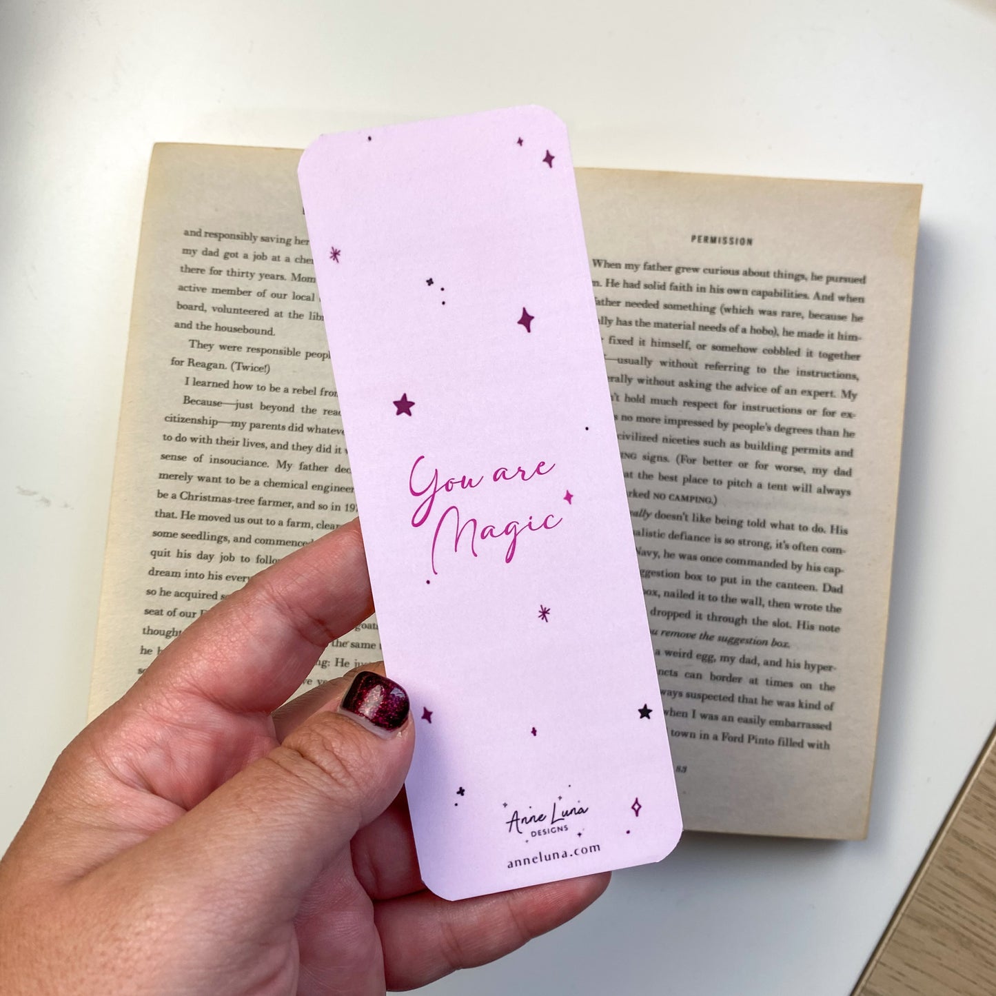 Autumn Illustration Bookmark - Luna - Kawaii Fairy