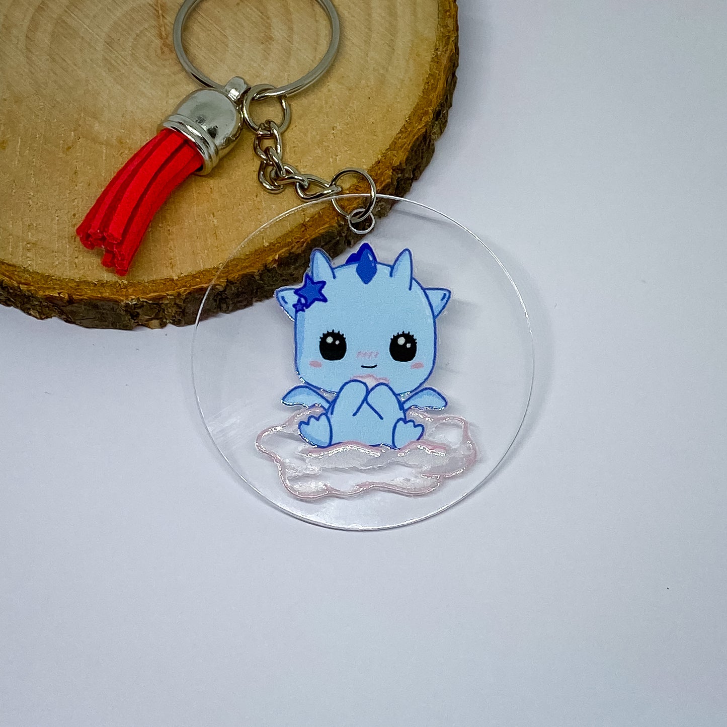Keychain - Sky - Kawaii Style Dragon