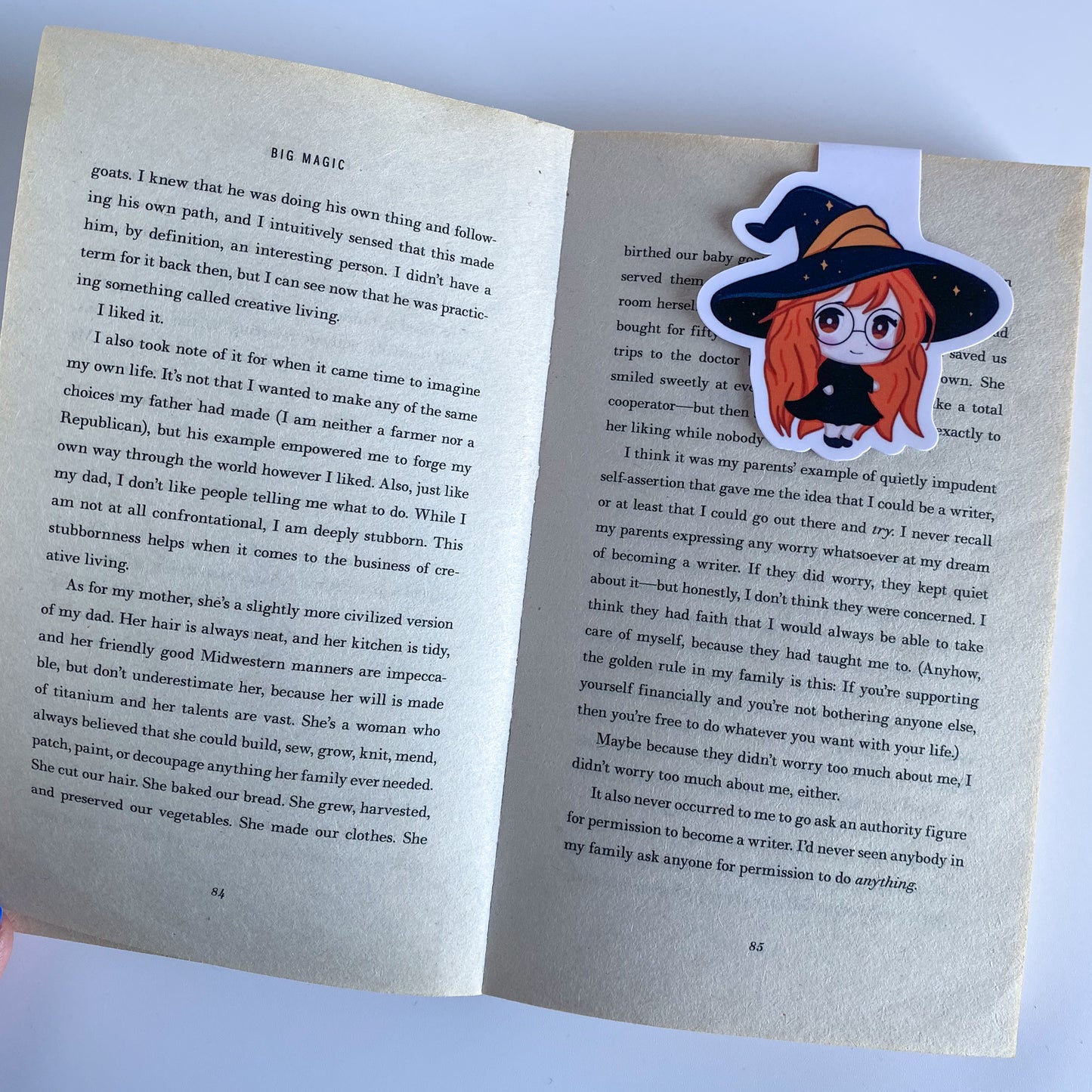 Magnetic Bookmark - Elly - Kawaii Witch