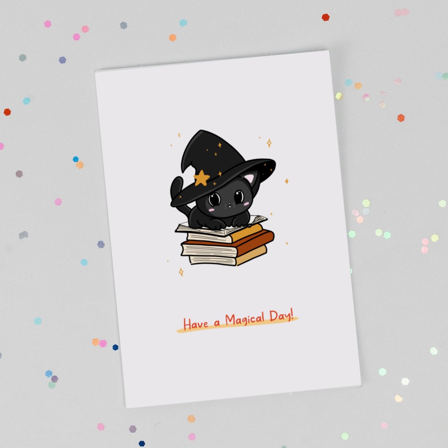 Customizable Kawaii Greeting Card - Nyx
