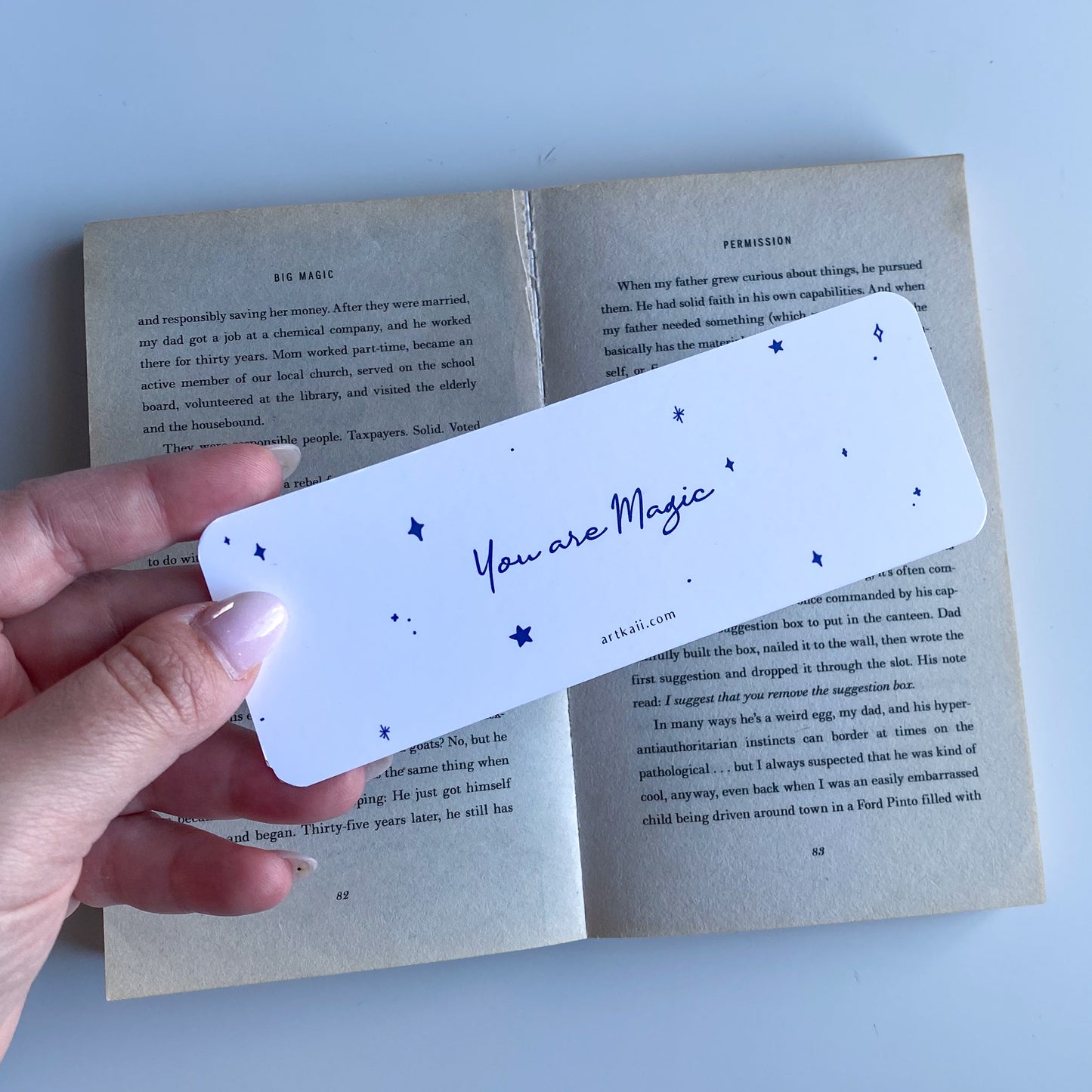 Winter Illustration Bookmark - Picky - Kawaii Style Penguin