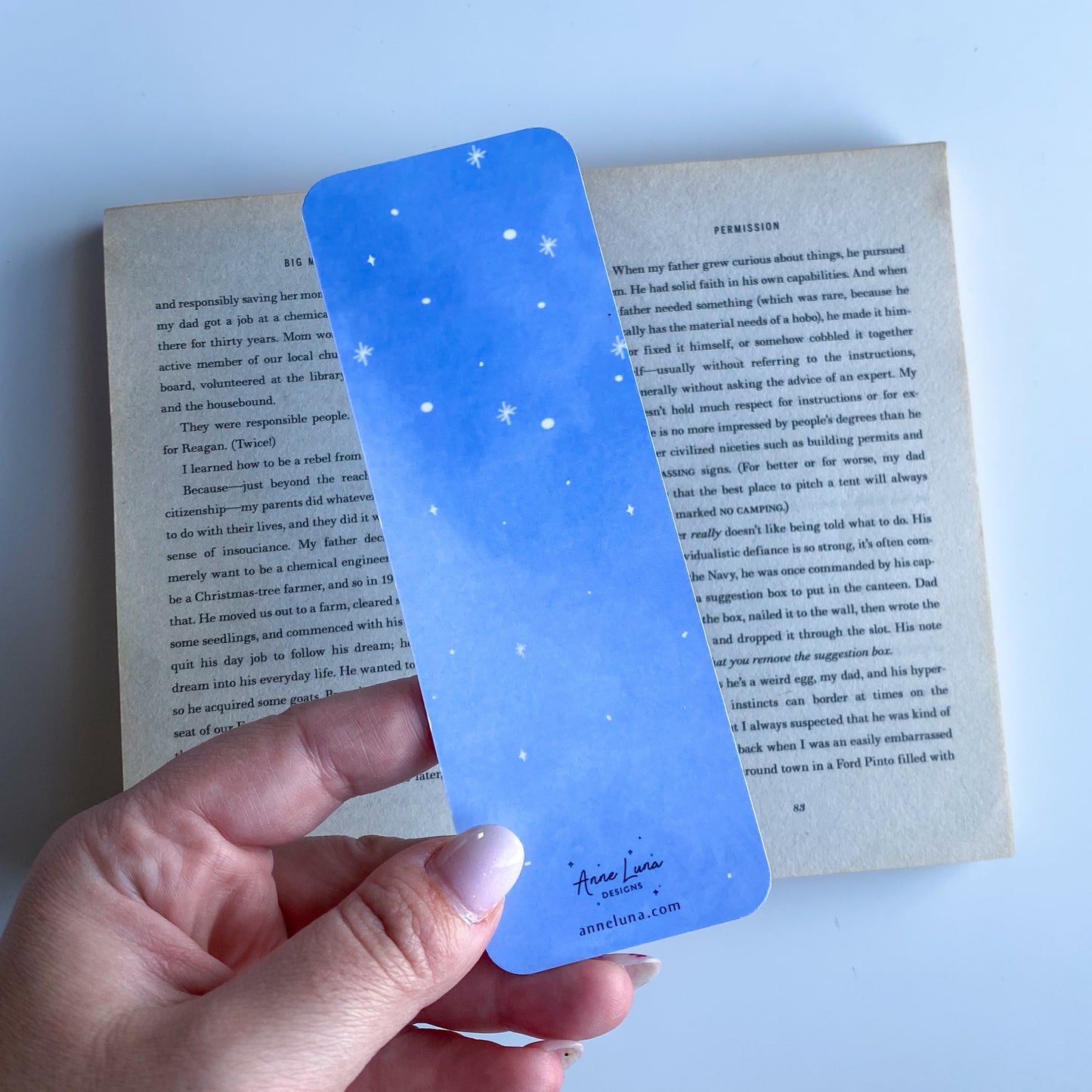 Christmas Illustration Bookmark - Kai - Kawaii Style Dragon