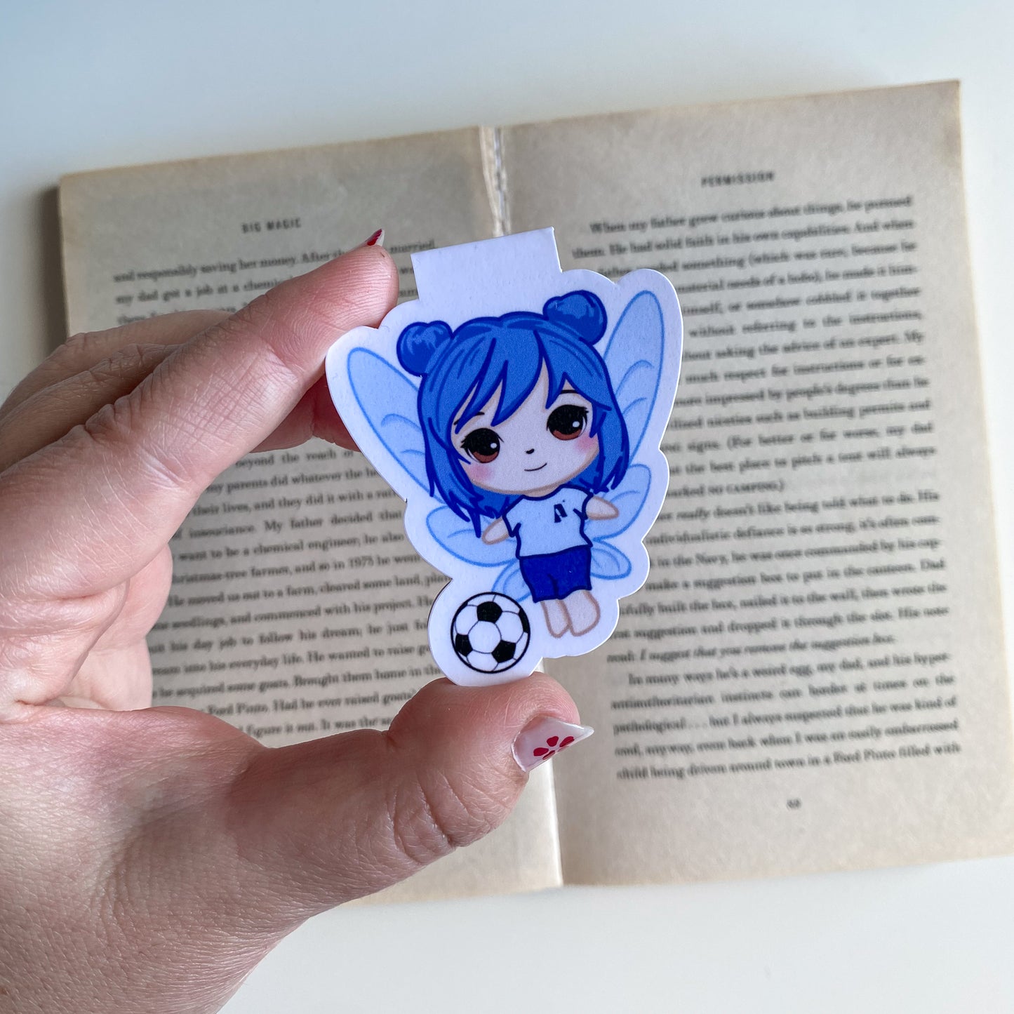 Marcapáginas Magnético - Anya Futbolista - Hada estilo Kawaii