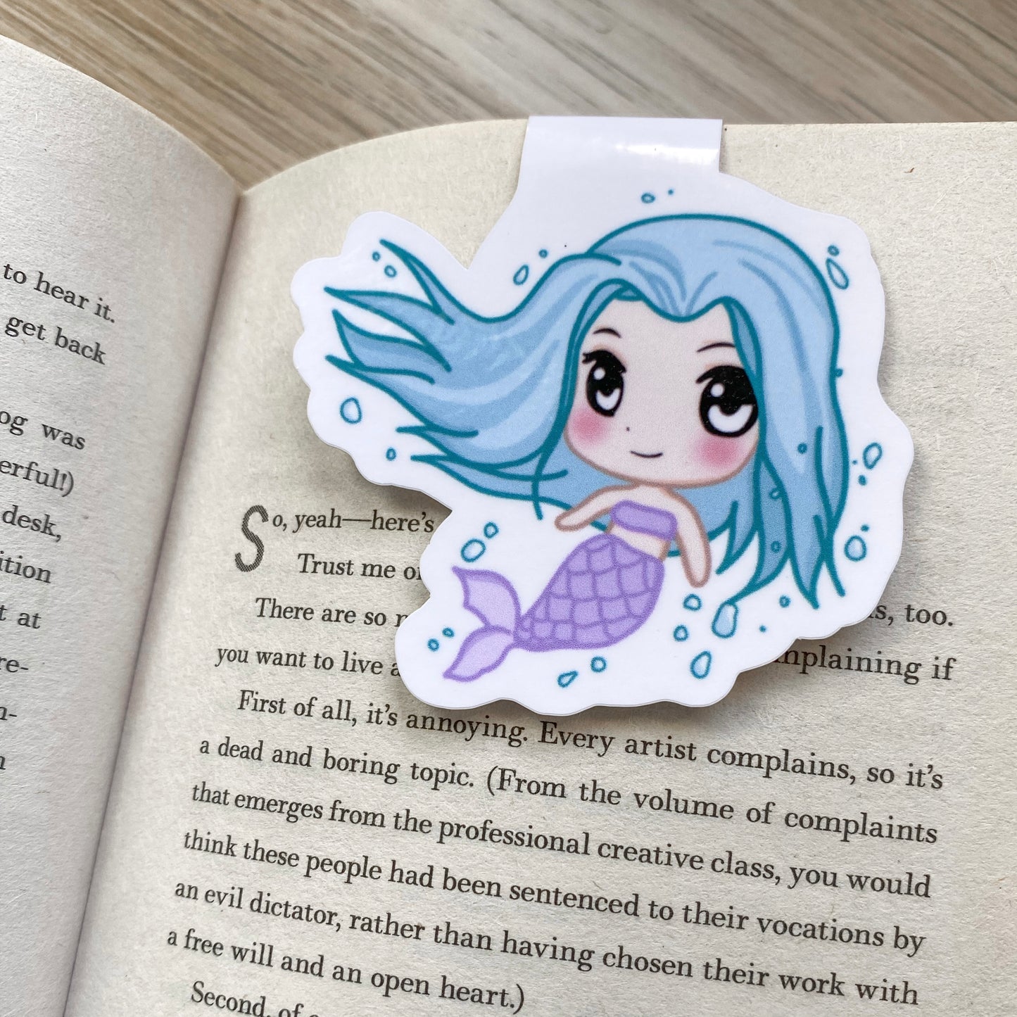 Magnetic Bookmark - Izzy - Kawaii Mermaid