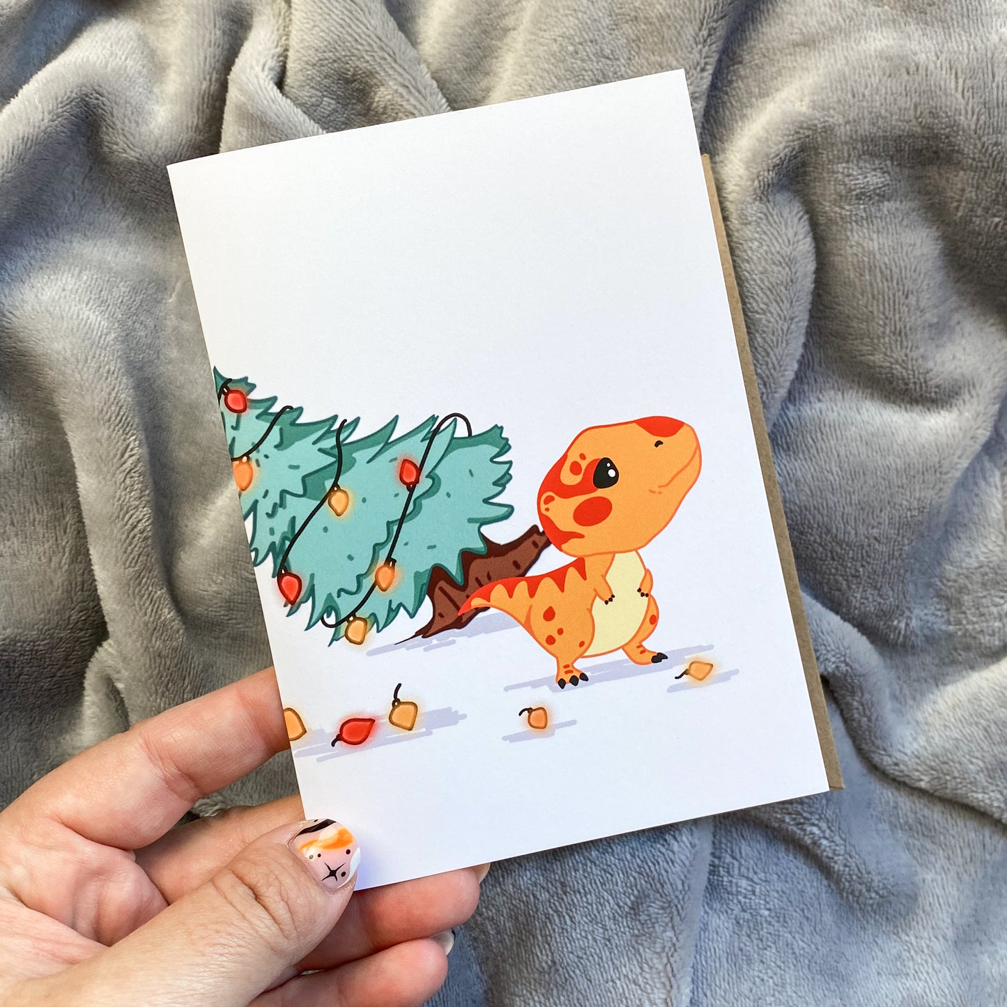 Kawaii Christmas Card - Ty at Christmas