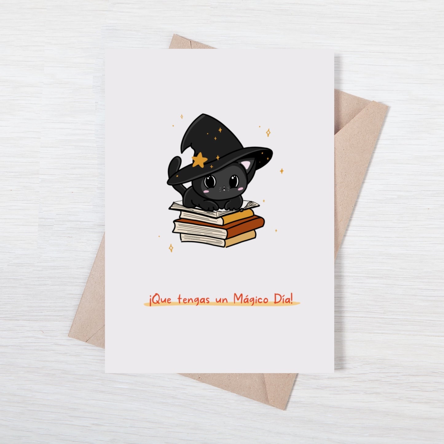 Customizable Kawaii Greeting Card - Nyx