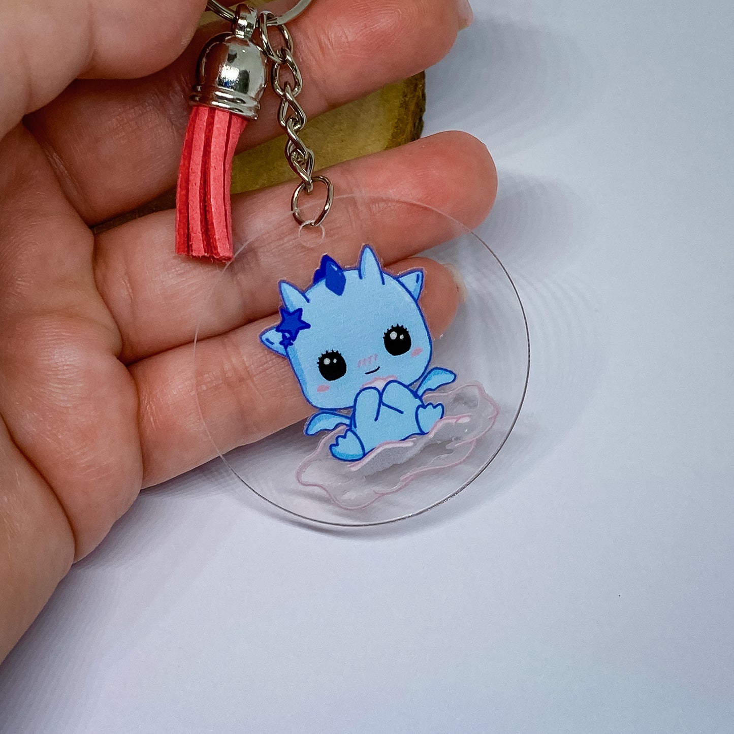 Keychain - Sky - Kawaii Style Dragon