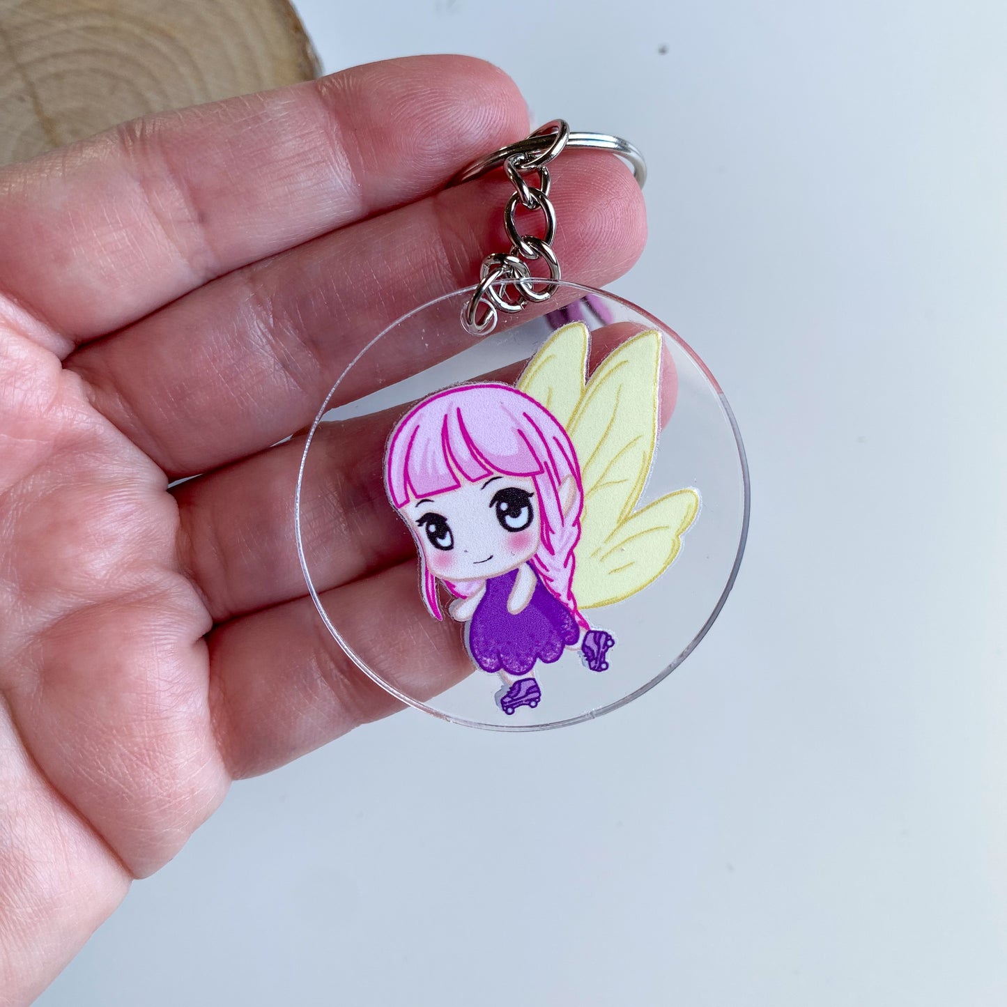 Keychain - Luna - Kawaii Fairy Style