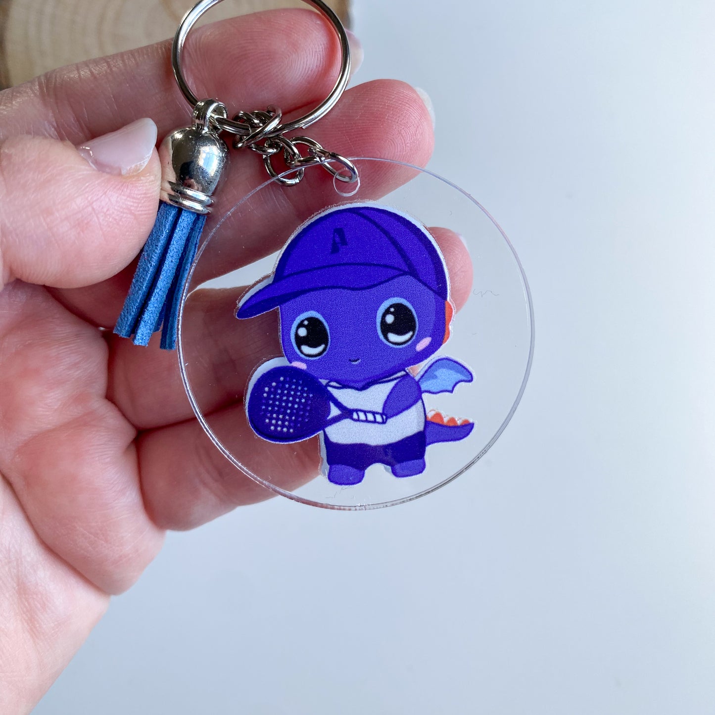 Keychain - Blu - Kawaii Style Dragon