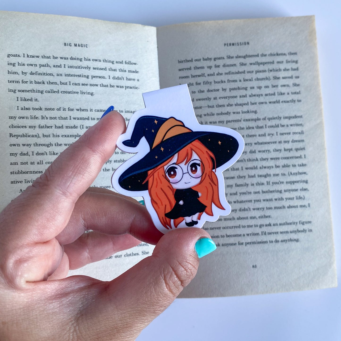 Magnetic Bookmark - Elly - Kawaii Witch