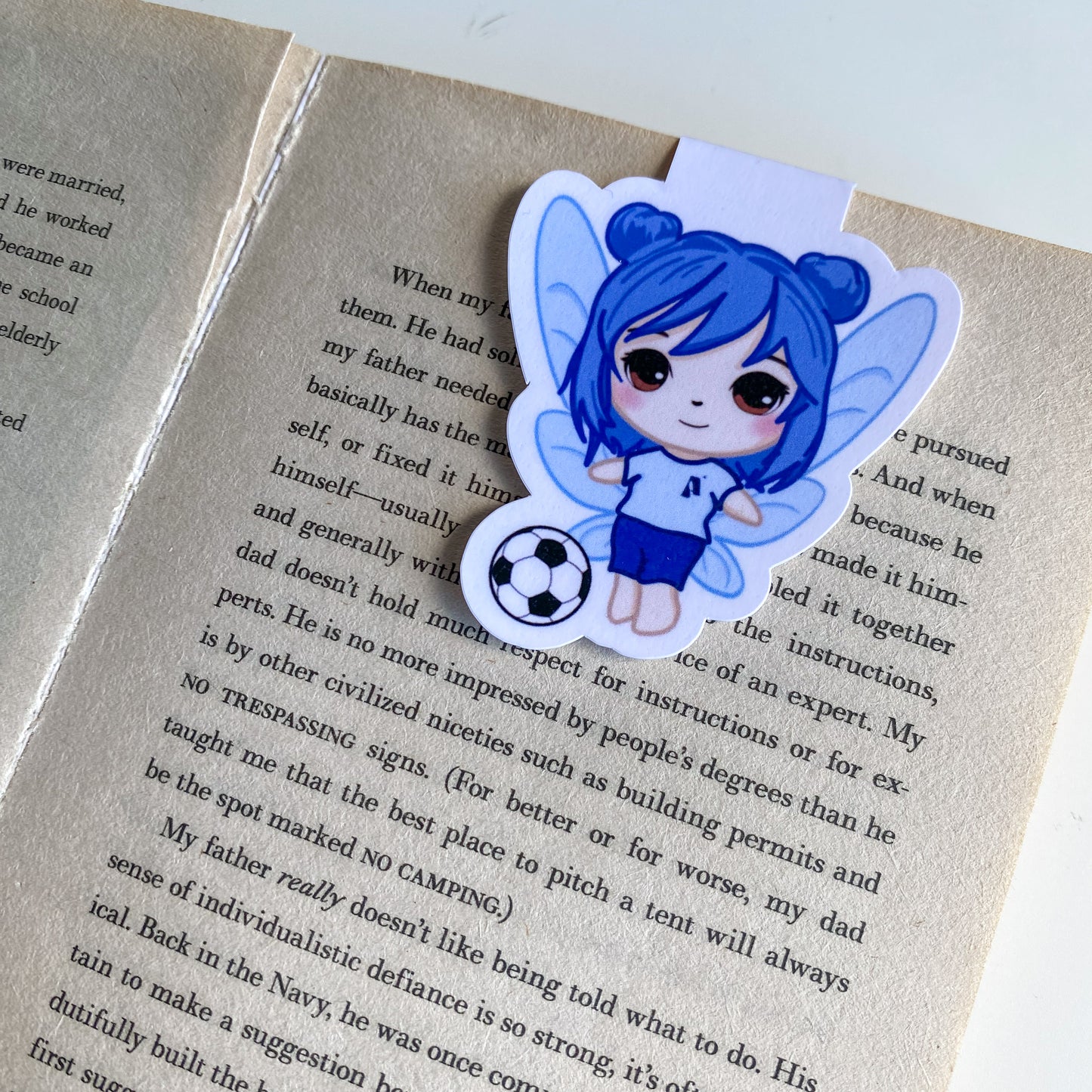 Marcapáginas Magnético - Anya Futbolista - Hada estilo Kawaii
