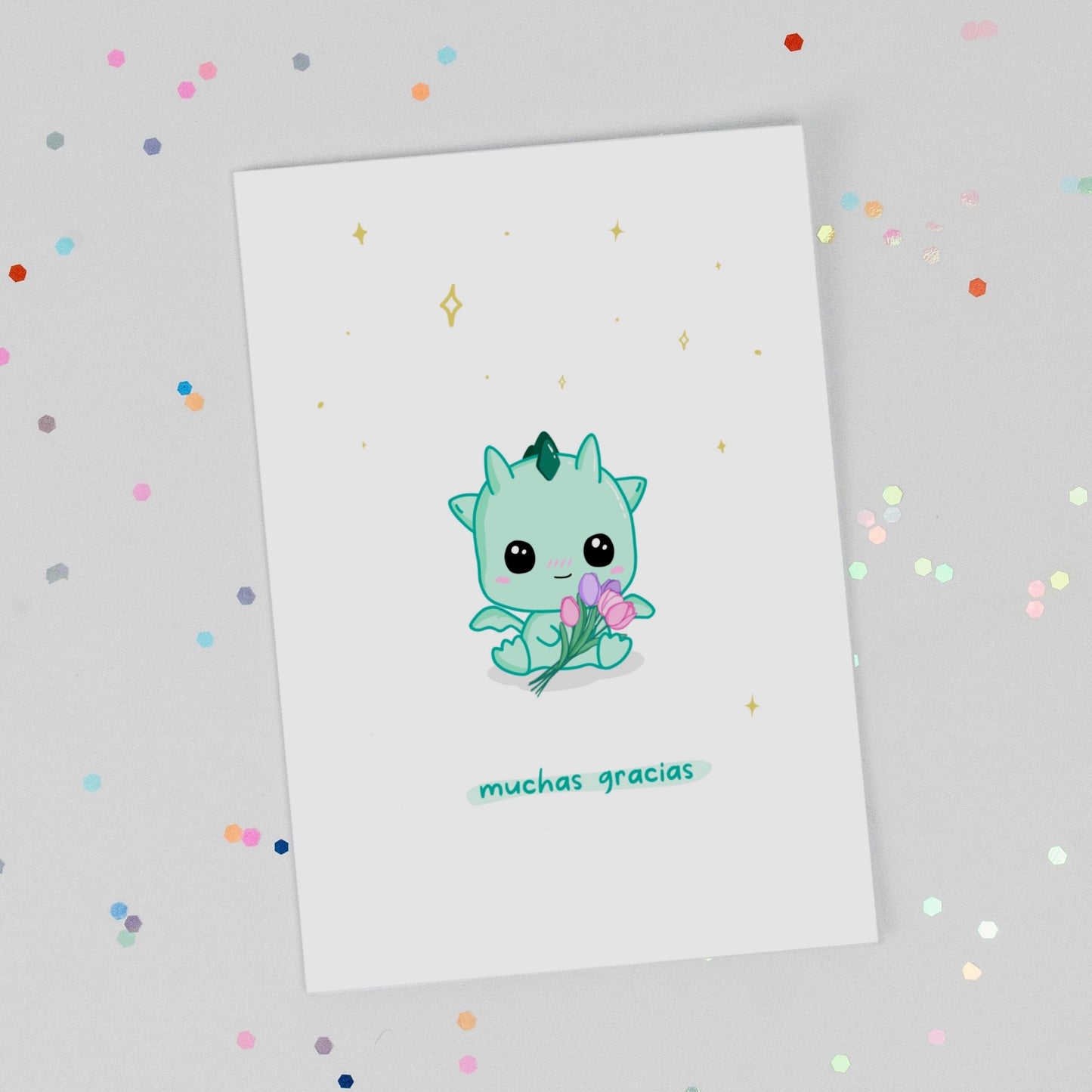 Customizable Kawaii Thank You Card - Kai