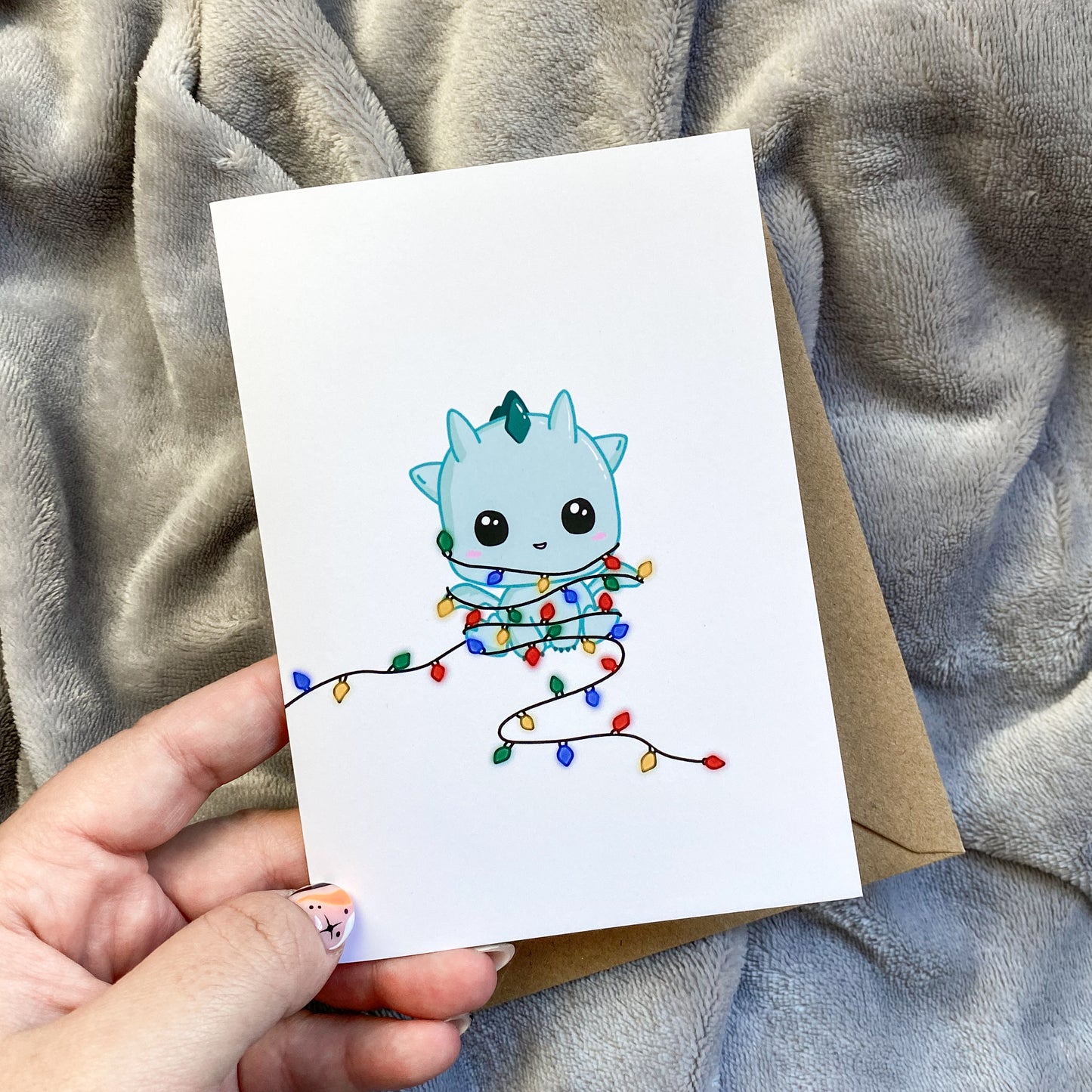 Kawaii Christmas Card - Kai at Christmas