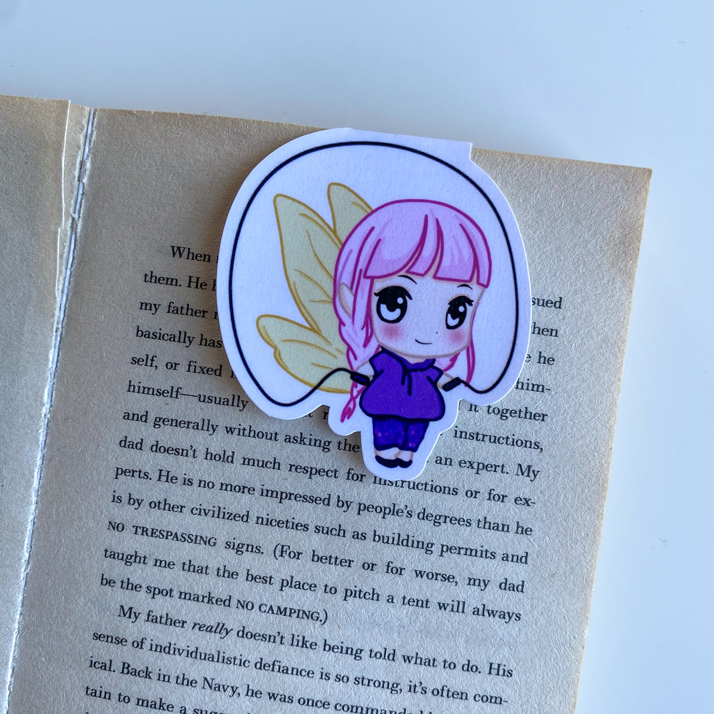 Marcapáginas Magnético - Luna Gimnasta- Hada estilo Kawaii