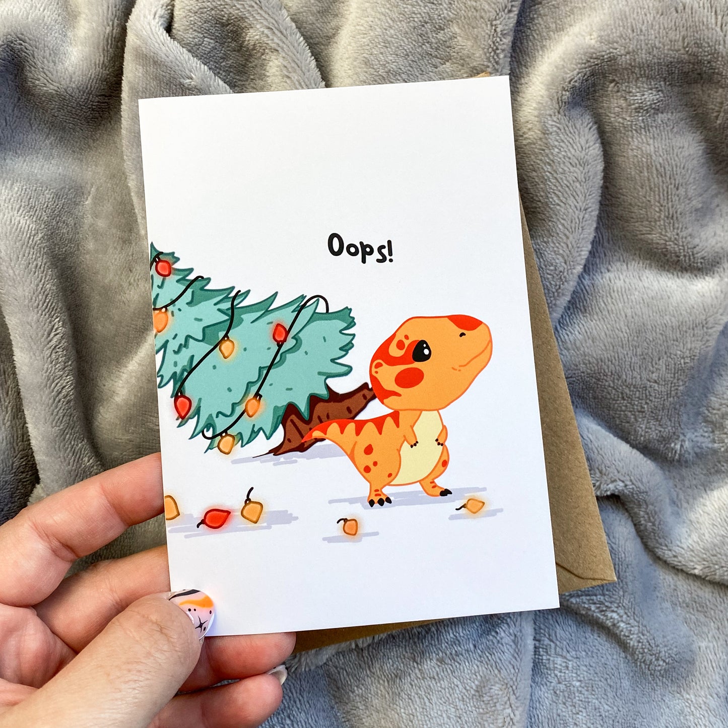 Kawaii Christmas Card - Ty at Christmas