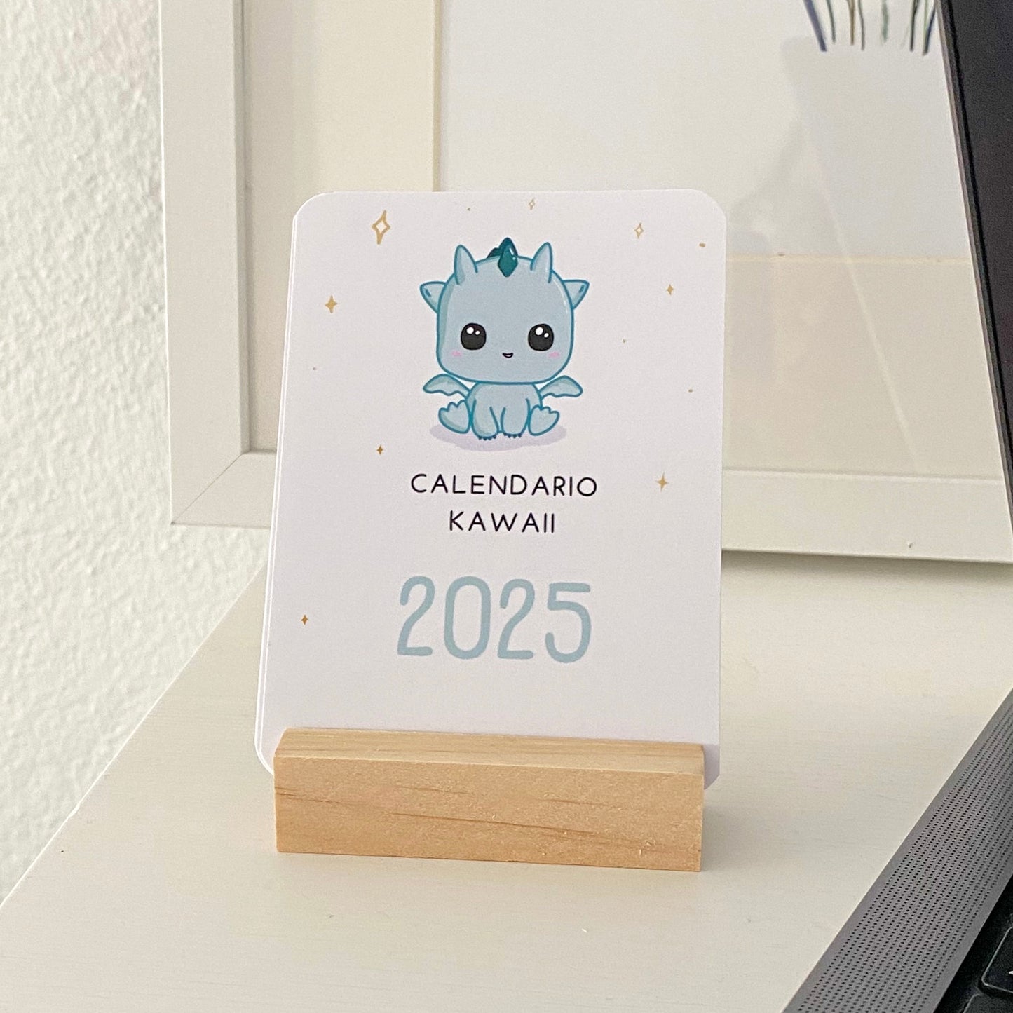 Mini Calendar with Kawaii Illustrations 2025