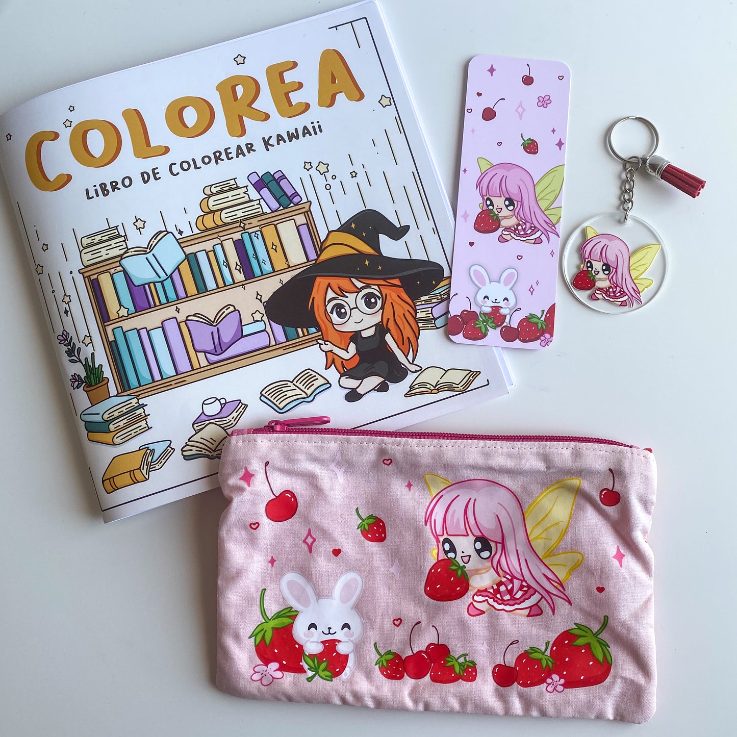 Caja Temática Kawaii – Sabor a Fresa – Pack Creativo y Adorable 🌟