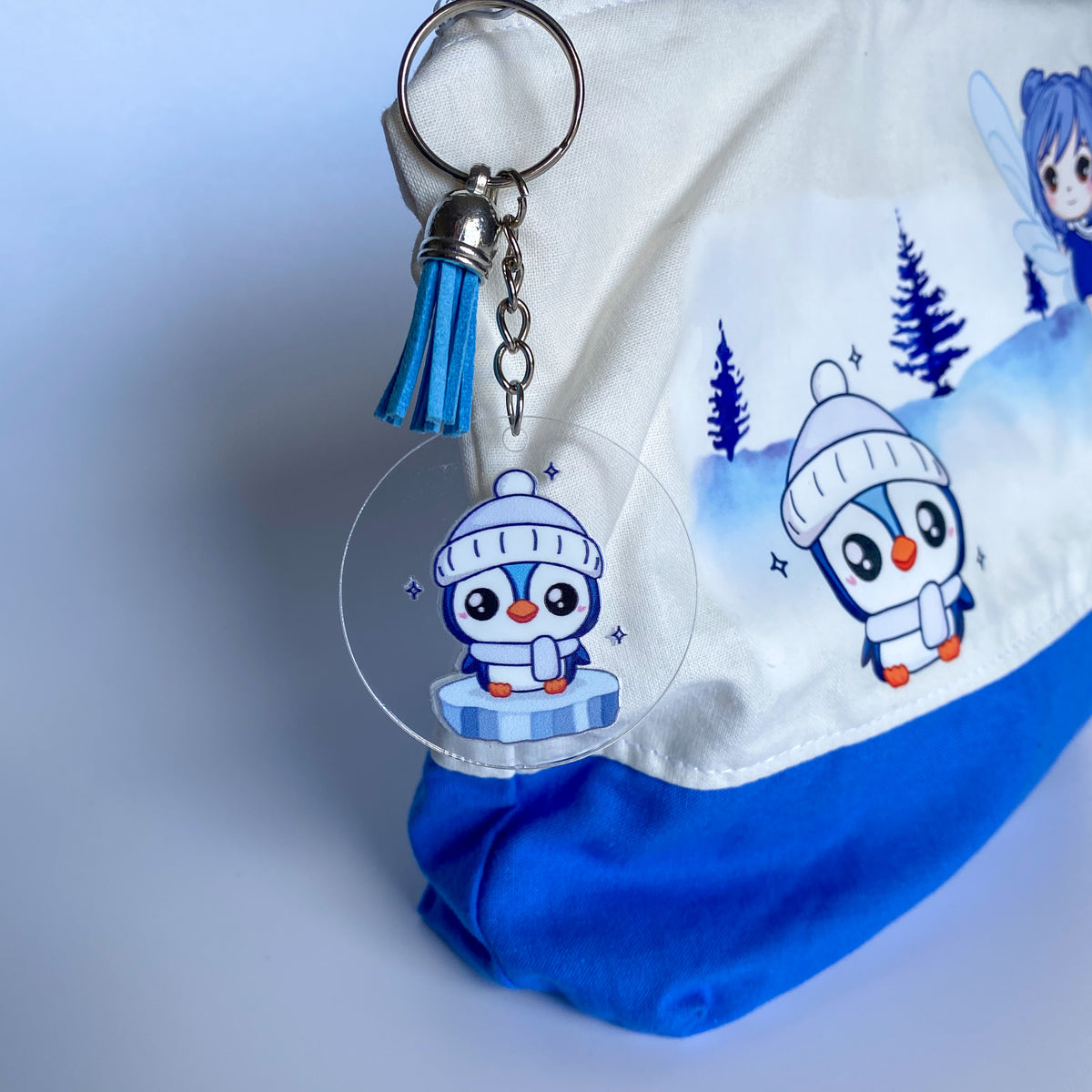 Llavero - Piko - Pingüino Estilo Kawaii