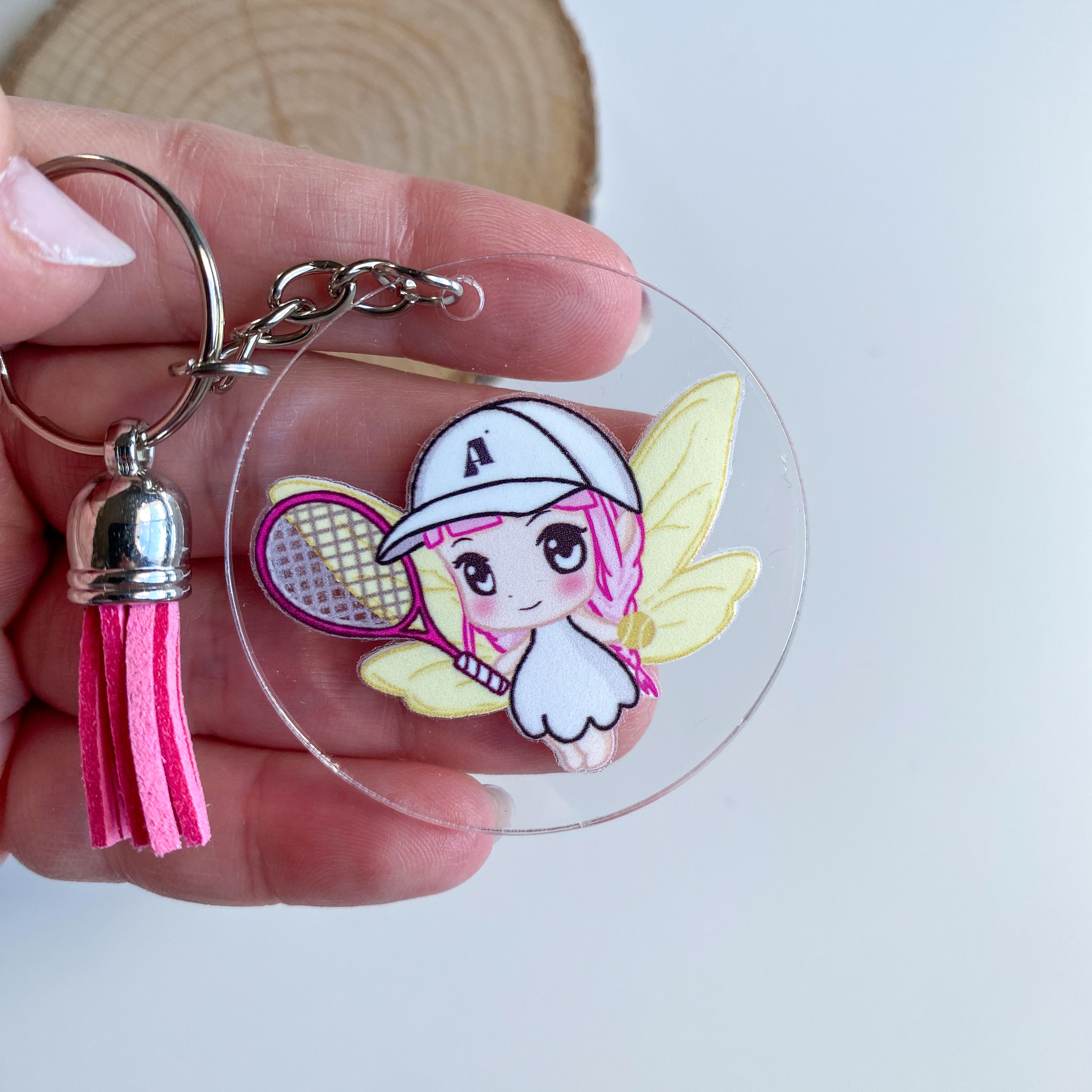 Llavero - Luna Tenista - Hada Estilo Kawaii