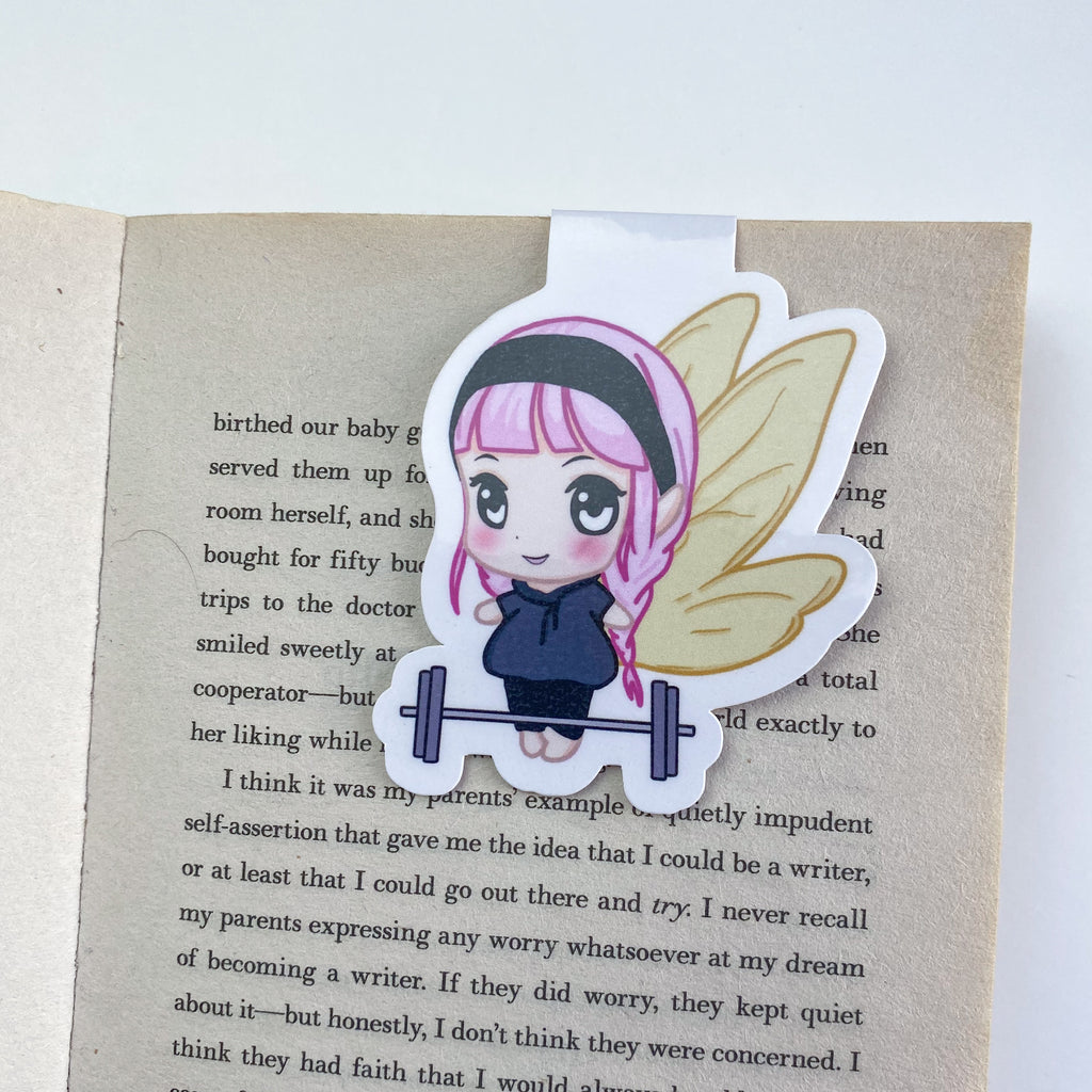 Magnetic Bookmark - Luna Exercising - Kawaii Fairy