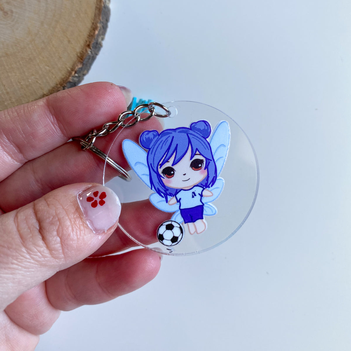 Llavero - Anya Futbolista - Hada Estilo Kawaii