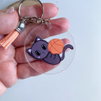 Llavero - Nyx Basket - Gato Estilo Kawaii