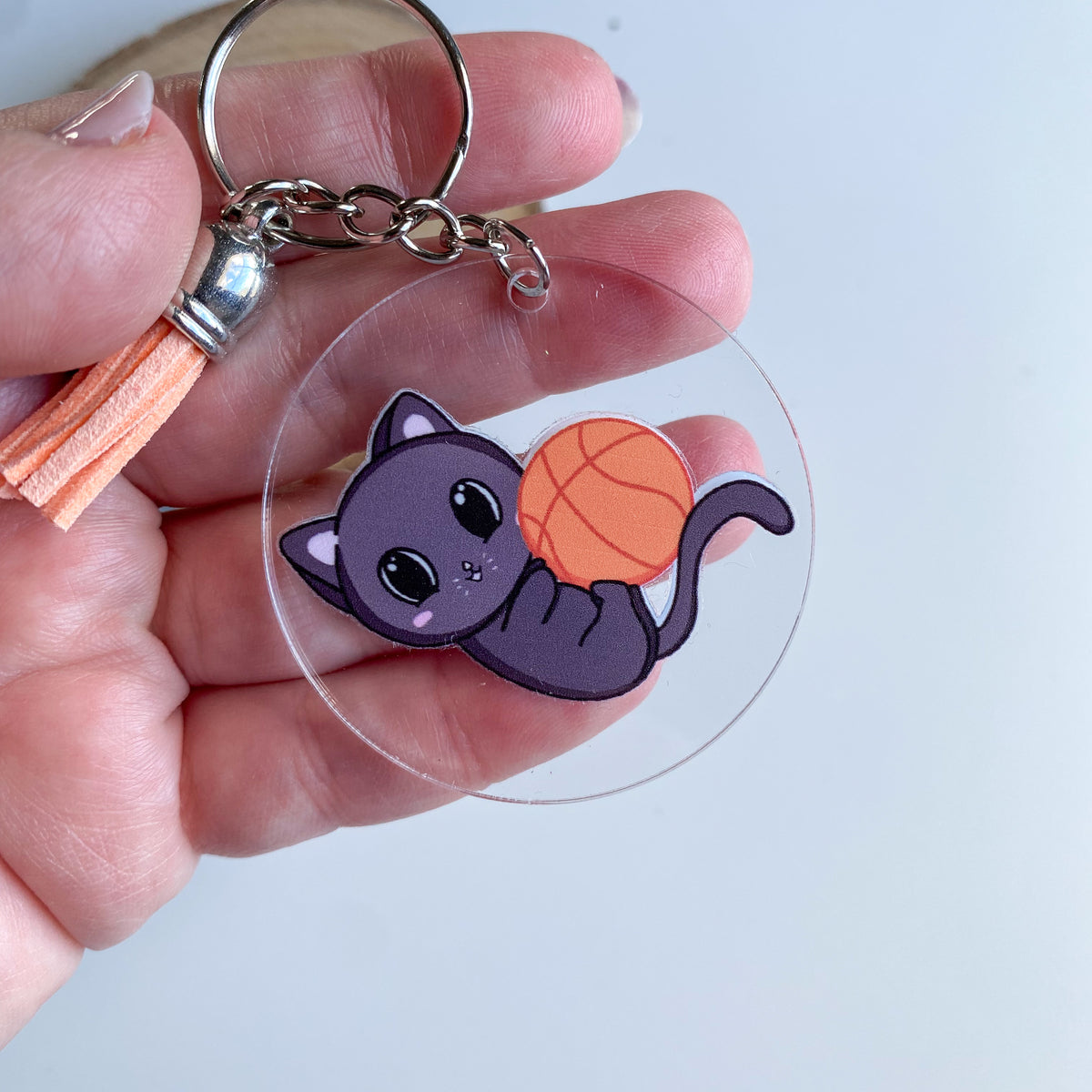 Llavero - Nyx Basket - Gato Estilo Kawaii