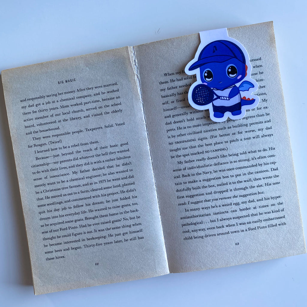 Magnetic Bookmark - Blu Padel - Kawaii Style Dragon