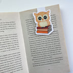 Marcapáginas Magnético - Otto con Libros - Búho estilo Kawaii