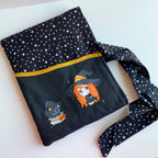 Padded Sleeve with Bow for Books, Kindle or iPad – Kawaii Magical Autumn Illustration