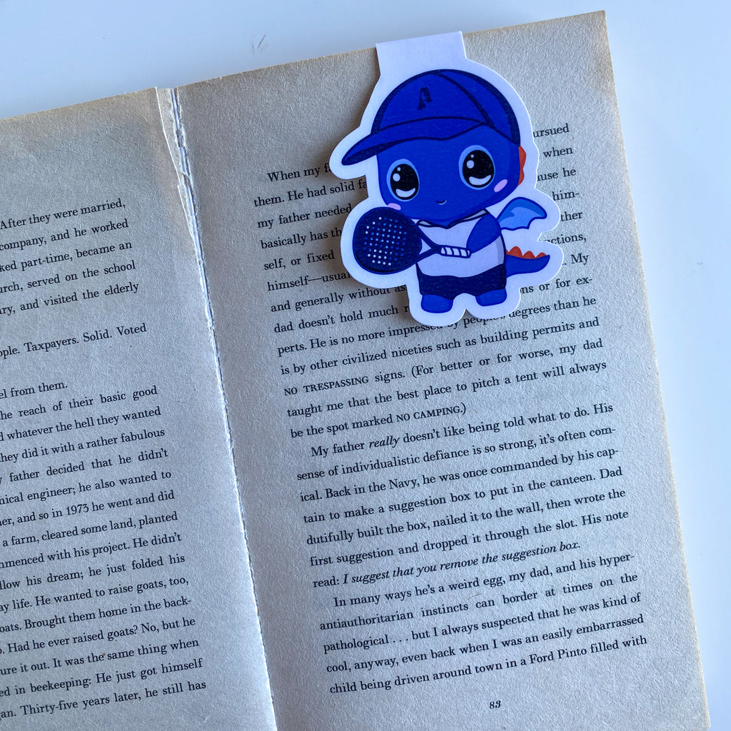 Magnetic Bookmark - Blu Padel - Kawaii Style Dragon