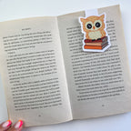 Marcapáginas Magnético - Otto con Libros - Búho estilo Kawaii