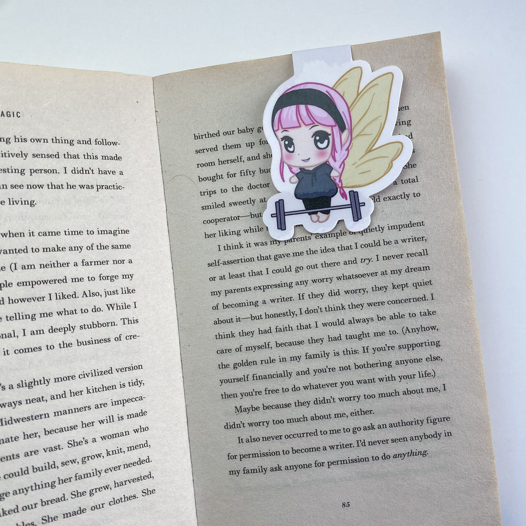 Magnetic Bookmark - Luna Exercising - Kawaii Fairy