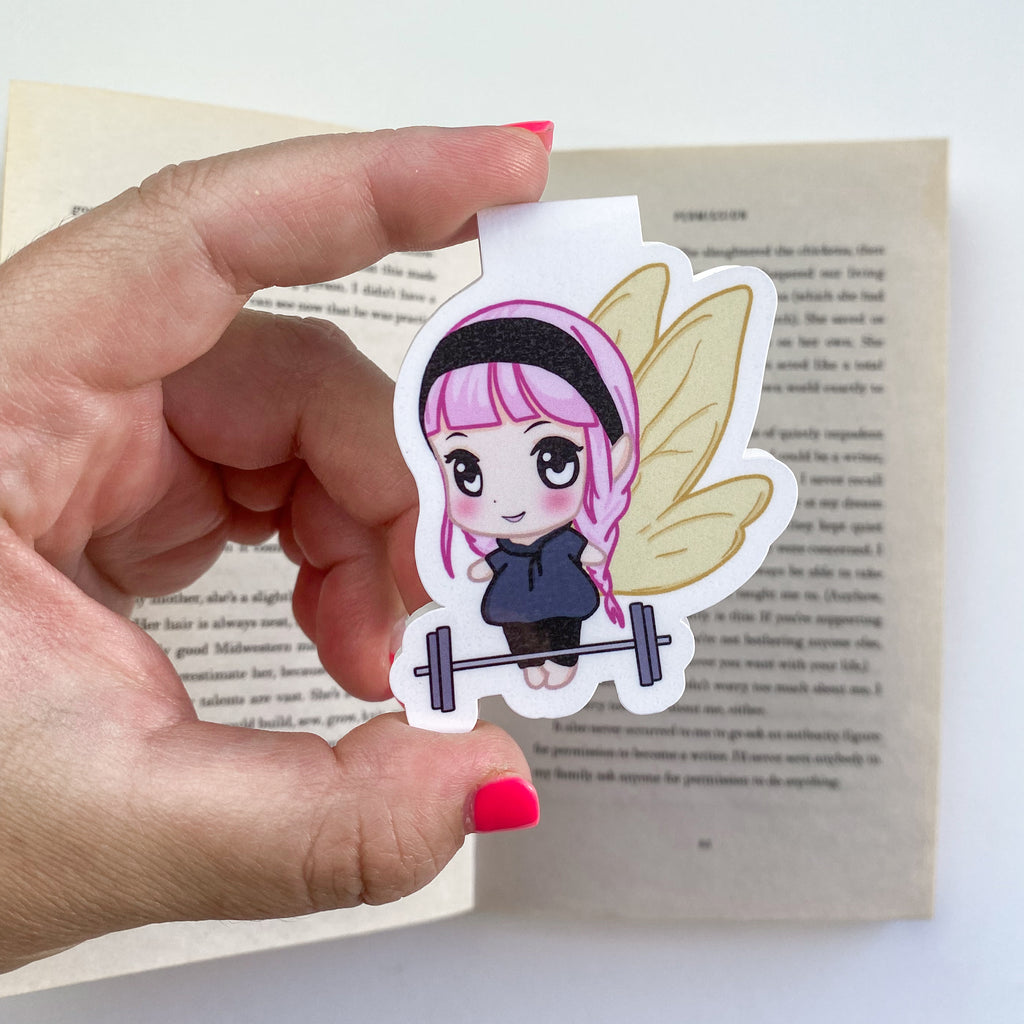 Magnetic Bookmark - Luna Exercising - Kawaii Fairy
