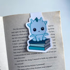 Marcapáginas Magnético - Kai con Libros - Dragón estilo Kawaii