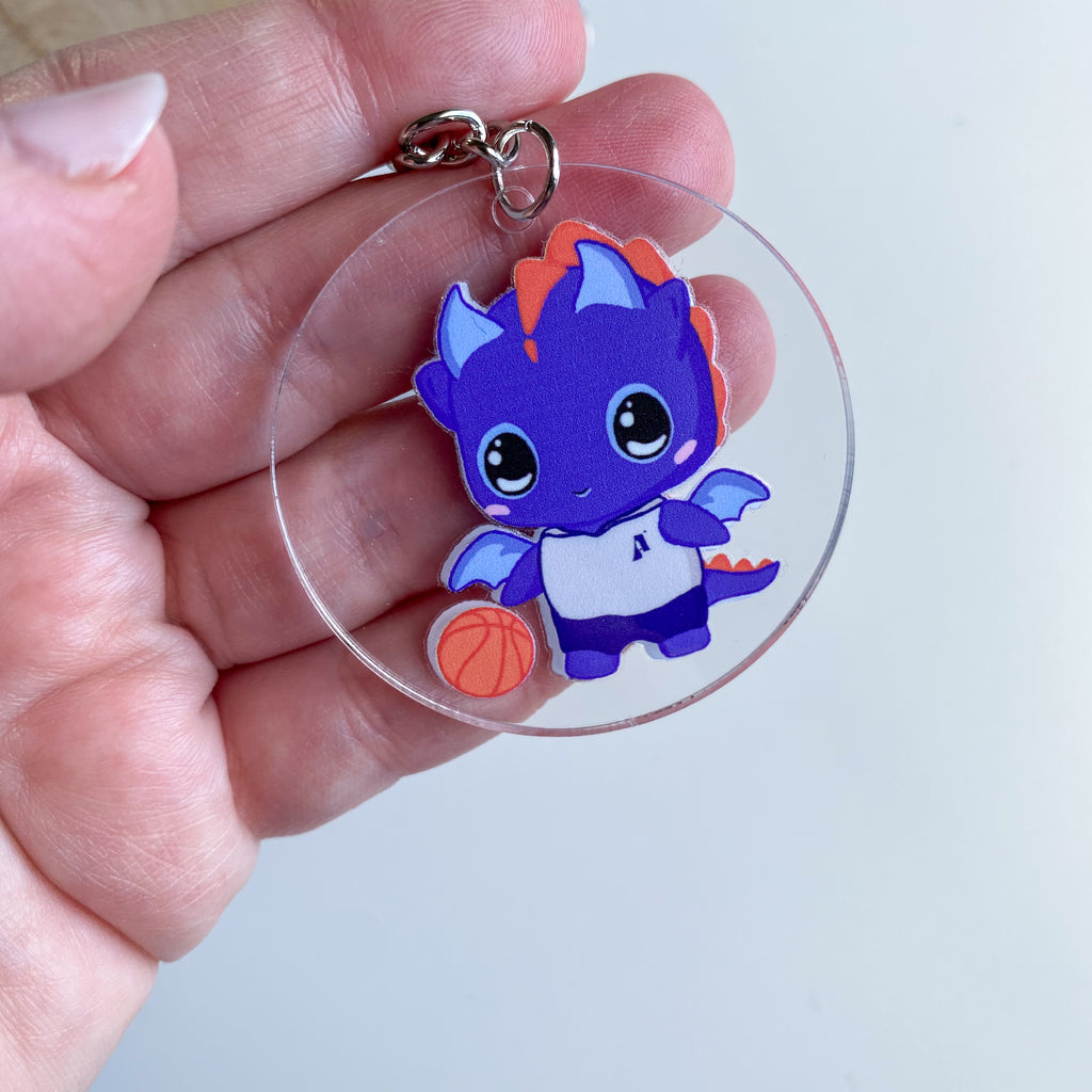 Llavero - Blu Baloncesto - Dragón Estilo Kawaii