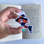 Magnetic Bookmark - Elly and Nyx - Kawaii Witch and Cat