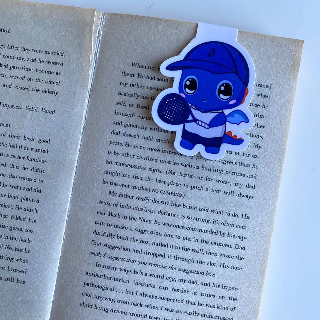 Magnetic Bookmark - Blu Padel - Kawaii Style Dragon