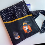 Padded Sleeve with Bow for Books, Kindle or iPad – Kawaii Magical Autumn Illustration