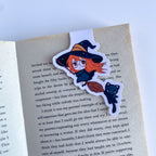 Magnetic Bookmark - Elly and Nyx - Kawaii Witch and Cat