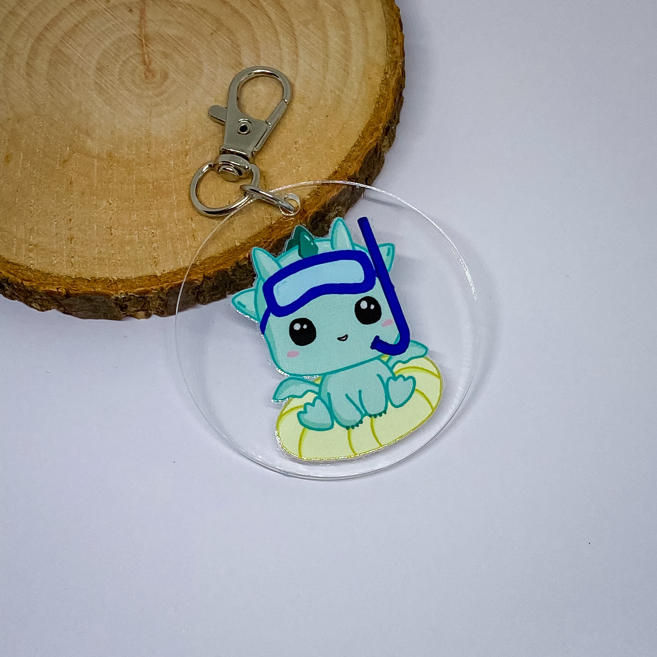 Llavero - Kai Veraniego - Dragón Estilo Kawaii