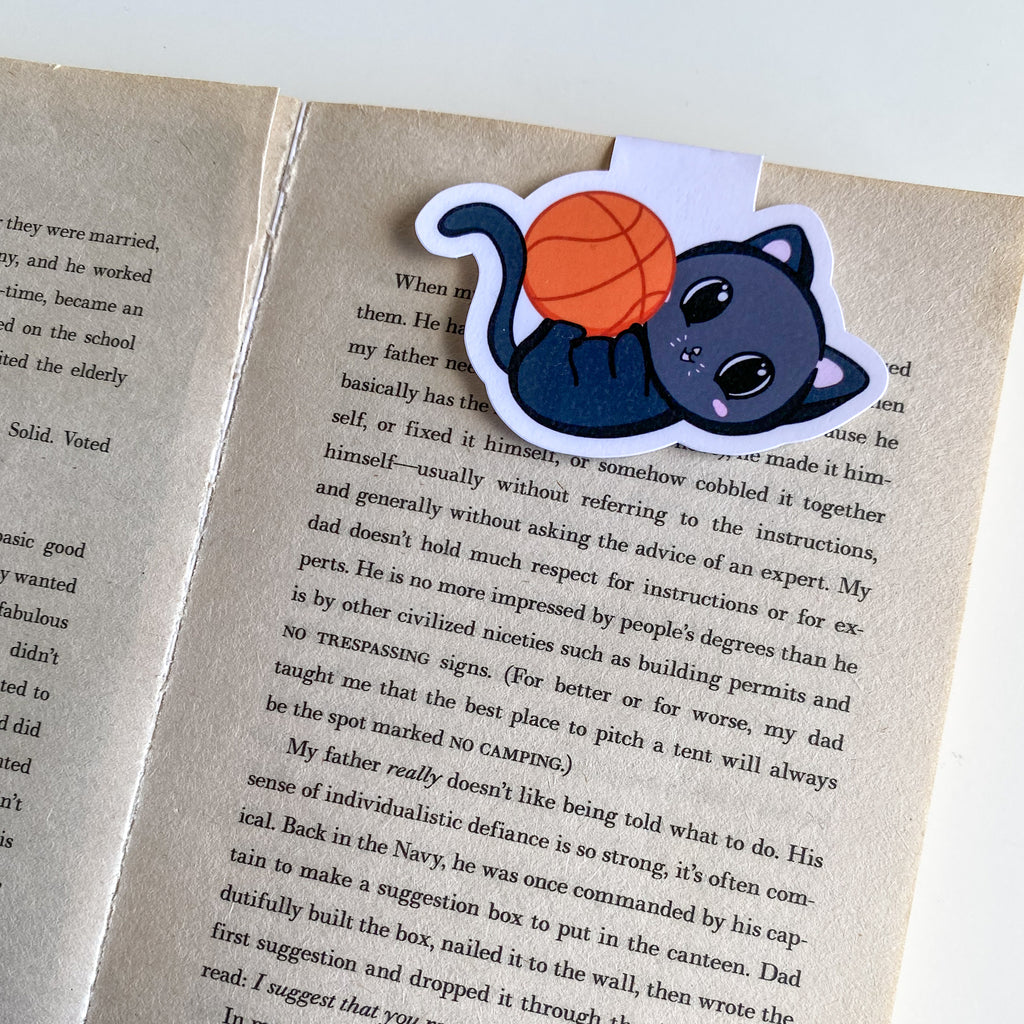 Marcapáginas Magnético - Nyx Basket - Gato estilo Kawaii