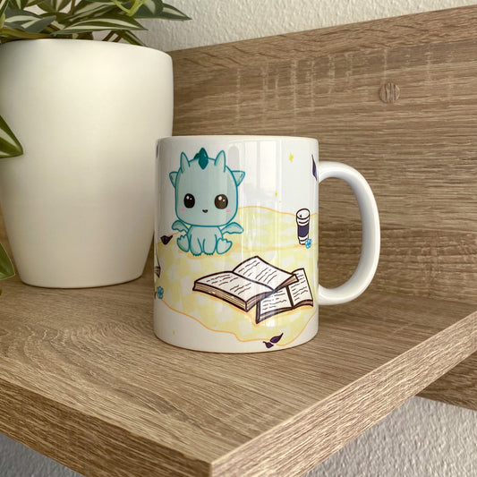 Taza Ilustrada - Kai - Dragón estilo Kawaii