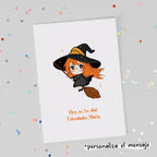 Customizable Kawaii Greeting Card - Elly