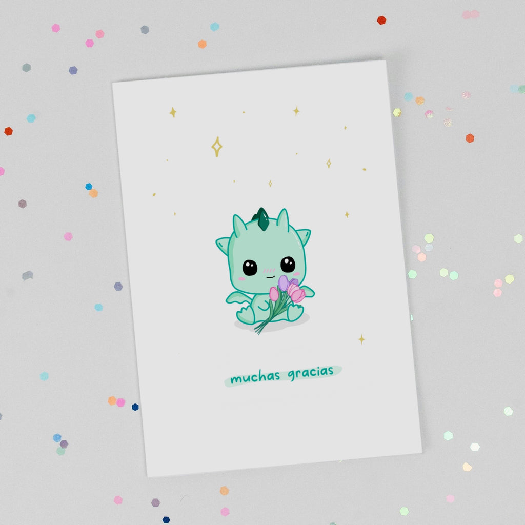 Customizable Kawaii Thank You Card - Kai