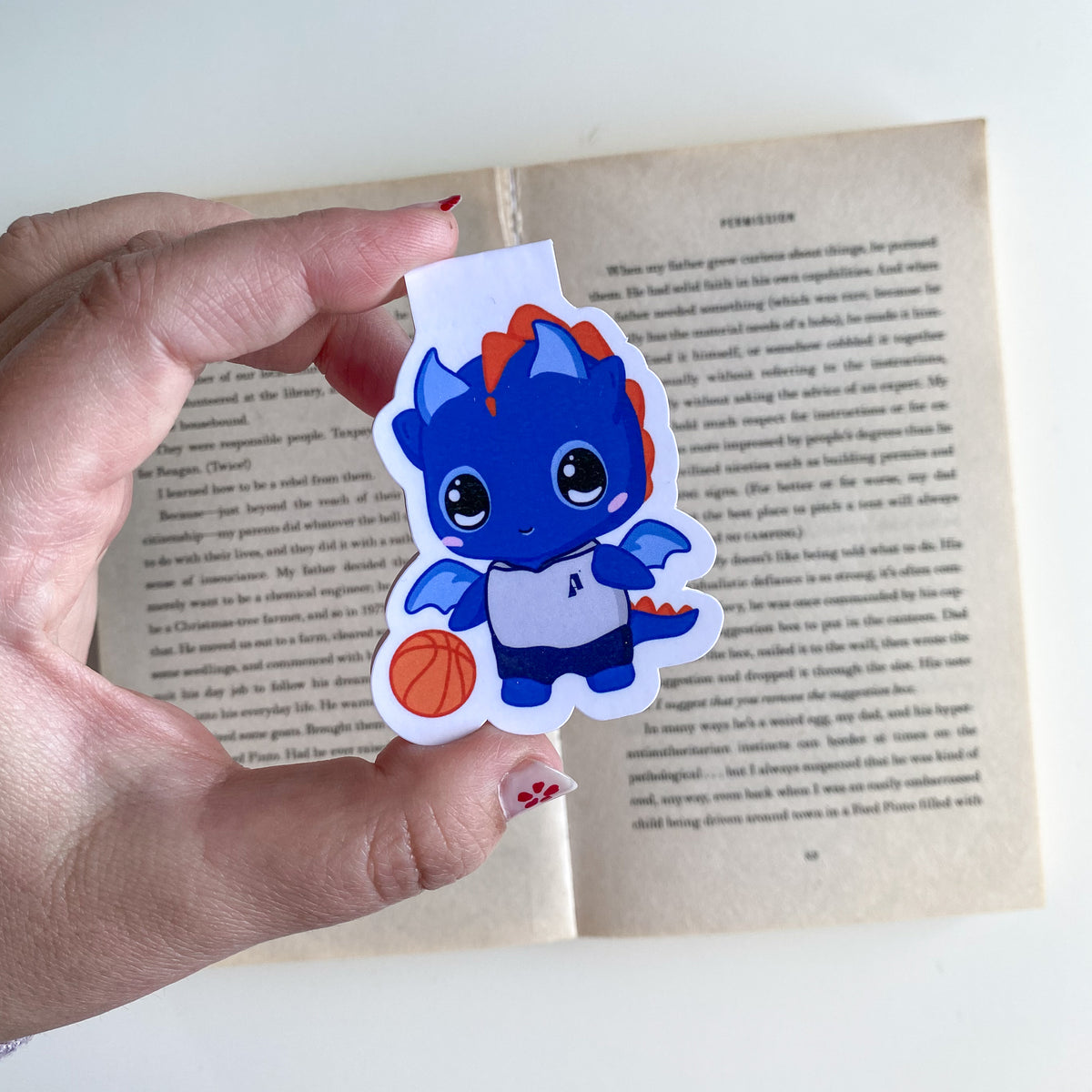 Marcapáginas Magnético - Blu Basket - Dragón estilo Kawaii