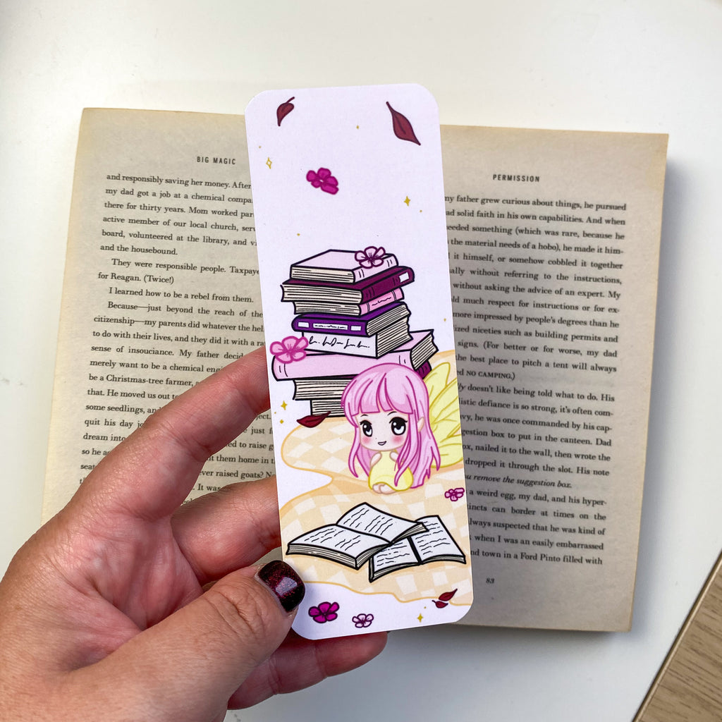 Autumn Illustration Bookmark - Luna - Kawaii Fairy