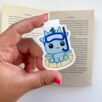 Magnetic Bookmark - Kai with Float - Kawaii Style Dragon