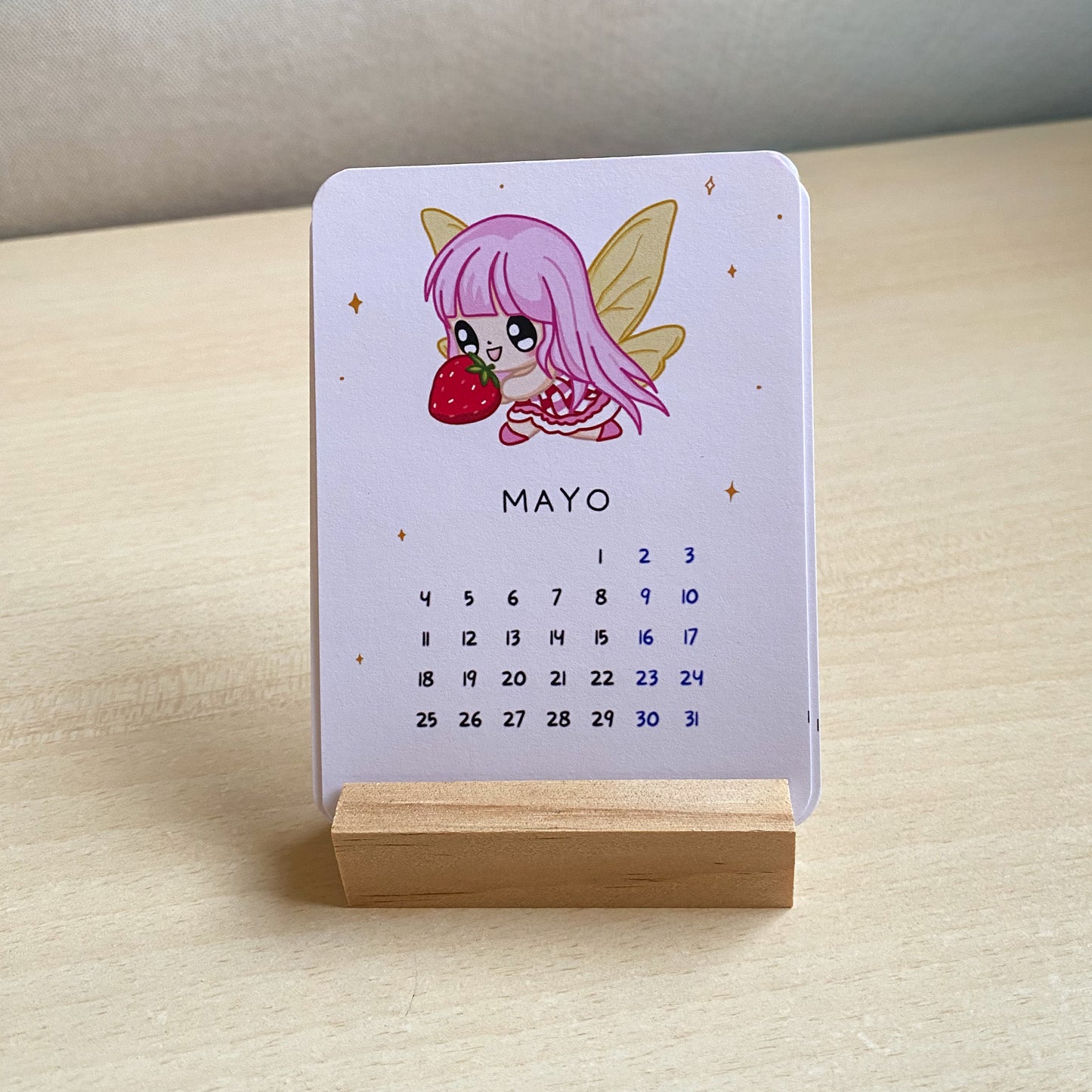 Mini Calendario Kawaii Ilustrado Hecho a Mano – Artkaii