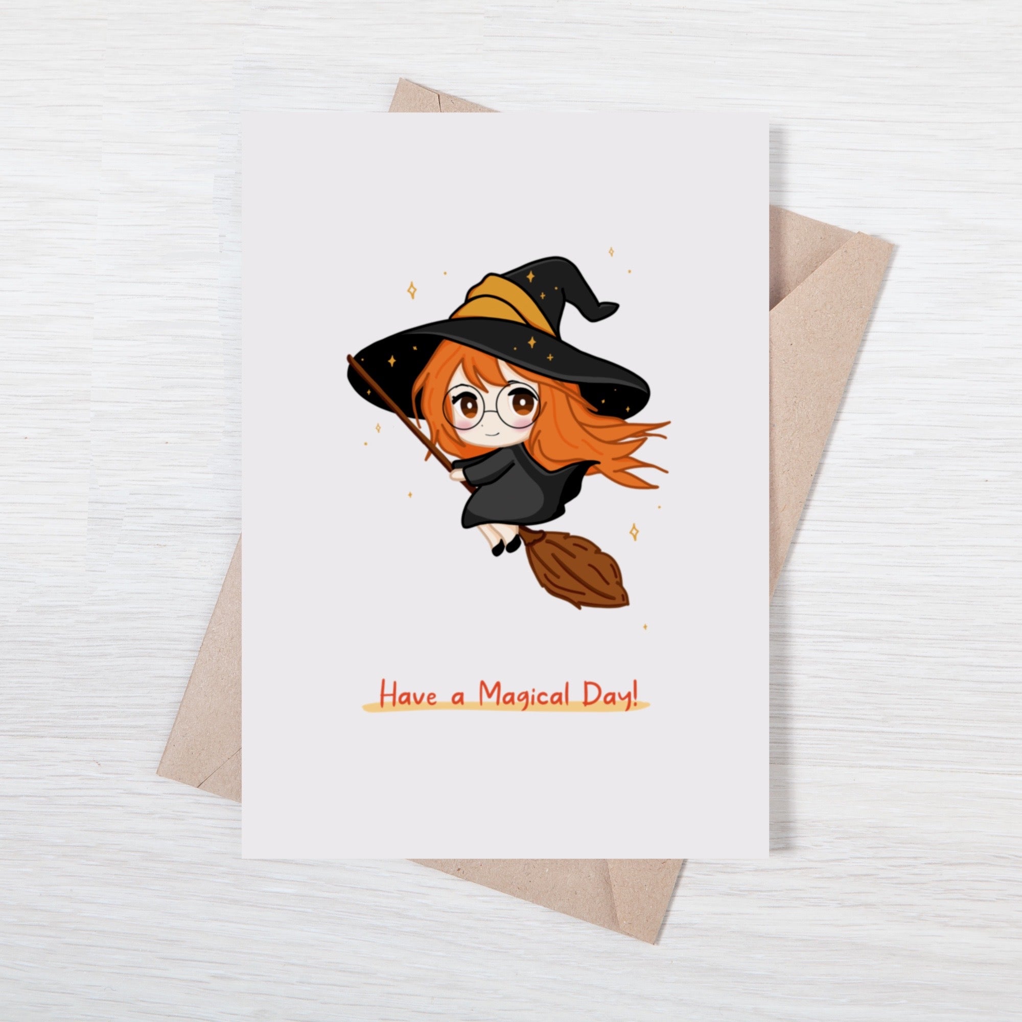 Customizable Kawaii Greeting Card - Elly